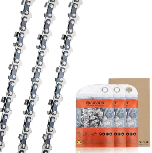 SAVIOR 30cm Sägekette für Stihl 36700000064 MSA120 MSA140 MSA160 | 1/4LP 64TG 1,1mm Kettensägen Kette, 3 Stück