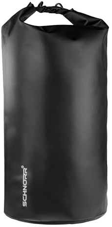 SCHNORR Drybag 100L Schwarz - wasserdichter Packsack 1000D mit Rollverschluss