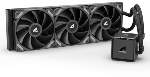 Sharkoon S40 AIO Black Wasserkühlung mit 360-mm-Radiator, Kompatibel mit LGA 1700/1851 und AM4/AM5