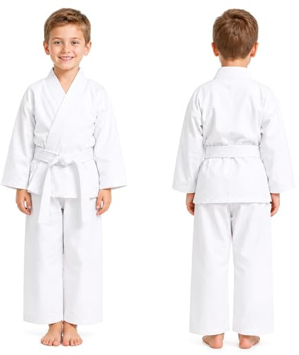 PBSKM Karate Gi for Kids and Adult, Karate Uniform with Belt(3/160CM)