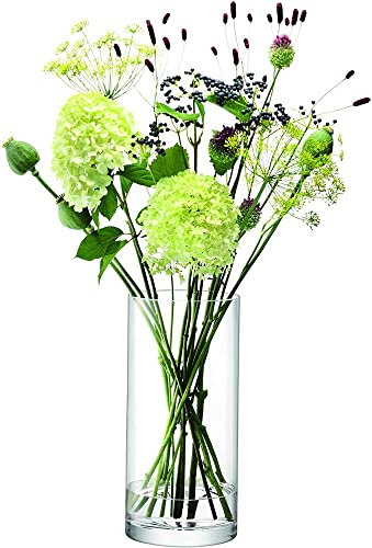LSA International Column Vase/Kerzenhalter H36 x Ø17cm Klar