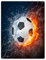 YISUMEI Decke 150x200 cm Kuscheldecken Sanft Flanell Weich Fleecedecke BettüberwurfSport-Serie Soccer Fußball Feuer Blitz