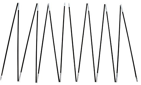 Alomejor Zeltstange 2 Sets 7 Abschnitte Ersatz Fiberglas Stange Kit Camping Zelt Markise Stangen für Outdoor Camping Wandern