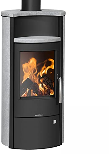 ORANIER Pori 5 Speckstein Korpus Stahl Schwarz 5,0 kW A+