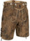 PAULGOS Herren Trachten Lederhose HK3-ANTIK + Träger, Echtes Leder, Größe 48, Whiskybraun