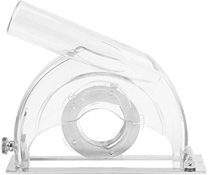 Professional Dust Shroud with Dust Extraction Outlet,B 110A Grinding Cover Cutting Dust Shroud for Angle Grinder & 3/4/5 Saw Blades Transparent WindowGarden Tools