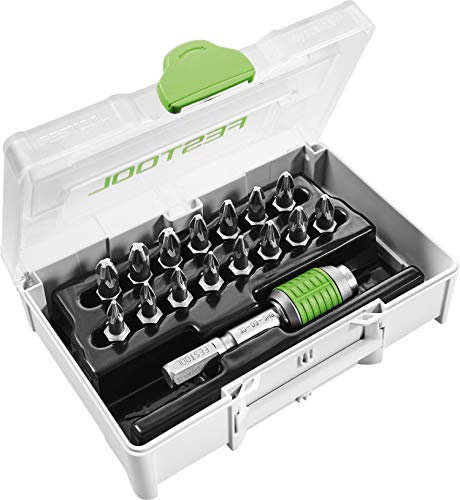 Festool Bit-Sortiment SYS3 XXS CE-PZ BHS 60 (mit Schnellwechsel-Bithalter, Bit PZ 1, Bit PZ 2, Bit PZ 3), im Systainer