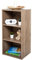 Iris Ohyama, Bücherregal, Beistellmöbel, 3 Feste Regale,Design, Modular, Büro, Schlafzimmer, Wohnzimmer- Module Shelf MDB-3 - Aschbraun