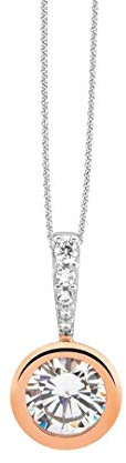 NANA KAY Classic Solitaire Halskette Charming Rosé mit Zirkonia 45 cm ST1628