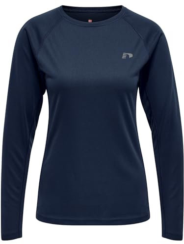 Newline Damen Women Core Running L/S T-Shirt, Schwarze Iris, M EU