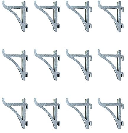 12 Pcs Refrigerator Shelf Clip Kit - Shelf Support Brackets for Cooler, Freezer & Fridge Shelves