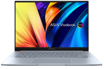 Asus Vivobook S14 OLED Slim Laptop | Display OLED da 14,0 2K 120Hz | Intel Core i7 12700H | 16 GB RAM | SSD da 512 GB | Intel Iris Xe | Windows 11 | Tastiera QWERTZ | Silver |