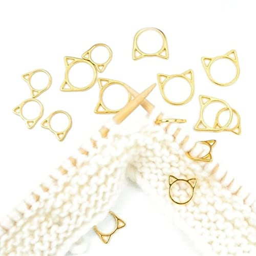 Ago Clip Artigianato di Bloccaggio di Bloccaggio Forniture Cuciture Marcatori di Bloccaggio Orecchie di Gatto Gettoni Accessori a Maglia all'Uncinetto