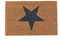 Marissa's Garden & Gift Extra Thick 2cm deep Doormat Indoor/Outdoor | Non Slip Star Design Entrance Welcome Mat (black Star) 60 x 40 x 2cm