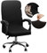 Dioxide Funda para Silla de Oficina, Fundas Silla Oficina Desmontable Elástica Cremallera Lavable Universal para Sillas de Computadora, Sillas de Escritorio (Sin Silla) (Negro M)