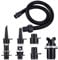 Therwen 8 Pcs Air Hose Kit Includes Air Pump Hose 7 Nozzles Adaptor Stand up Paddleboard Accessories Paddle Board Replacement Parts Compatible with SUP Electric Air Pump/HT-781/ HT782/ HT790/ HT-792