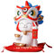 Tissting Chat Chinois Vivant et Adorable, Chat Porte-Bonheur, Blanc Ornement de La Figure du Chat de La Fortune, Décoration de La Banque de Pièces de Monnaie du Pot D'épargne du Chat de La Fortune