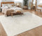 Paco Home Teppich Wohnzimmer Schlafzimmer Kurzflor Skandinavisches Boho Muster Geometrisch Rauten Motiv Einfarbig Weich Modern, Grösse:240x340 cm, Farbe:Creme 7