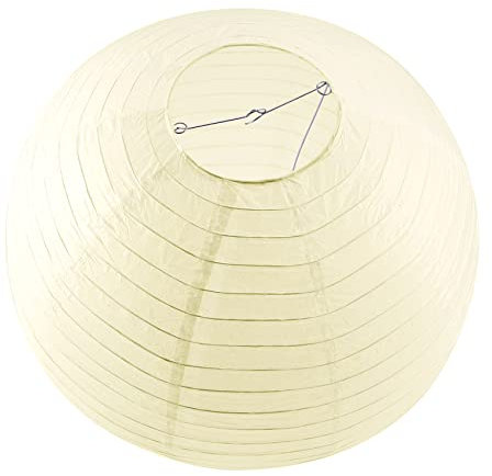 Tsadeer 1 X Japanische Chinesische Papier Laterne Lampenschirm Für Hochzeit, 50Cm (20 ) Creme