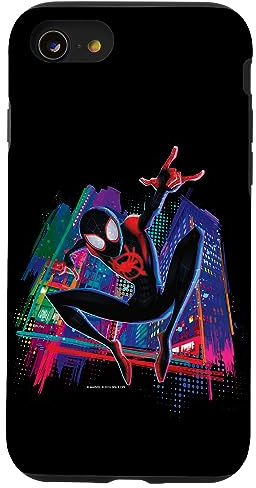 Marvel Spider-Man Miles Morales Graffiti City Hülle für iPhone SE (2020) / 7 / 8