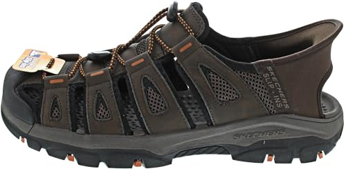 Skechers Tresmen-Norvick Fisherman Sandale für Herren, Schokolade, 12 X-Wide