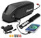 Adaluolo 48V Ebike Akku 13AH Hailong Ebike Batterie Elektrofahrrad Lithium-Ionen Fahrrad Batterien mit Ladegerät, USB-Anschluss, 5 Pin Grundplatte für 500W 750W 1000W Motor