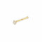 MONKIMAU Eleganter 14K Gold Nasenstecker mit Kristall | 1,5 mm, 4 Krappen, Nasenschmuck 585 Gold | Echtgold Nasenpiercing Schmuck Geschenk