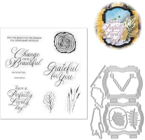 Stanzschablonen Neuheiten 2024, Stempel und Stanzen Set, Stampin Up Stempel und Stanzen Set Neu 2024, Silikonstempel und Stanzschablonen, Prägeschablonen für DIY Geburtstage Scrapbooking Grußkarte