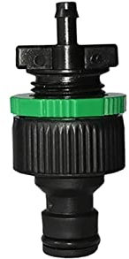 REETBQNMN 2 Pieces 16mm Quick Connector Garden Watering Faucet Hose Connector 1/4'' Pipe Fittings Irrigation System Thread Adapter Hose Linker