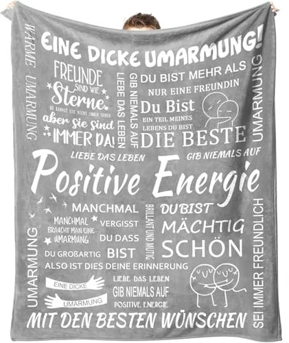 SUOPDH Beste Freundin Geschenke, Umarmung Decke Geschenke für Freundin, Geschenk Freundin Geburtstag, Geschenke für Frauen Freundin Kollegen Schwester Mama zum Weihnachten Geburtstag