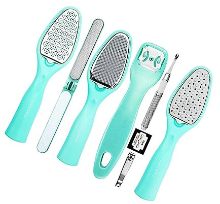 Healeved Fußfeilenentferner Für Füße Pediküre-set Für Frauen 8-in-1-fußfeilen-werkzeugset Peeling-fußpflege-tools