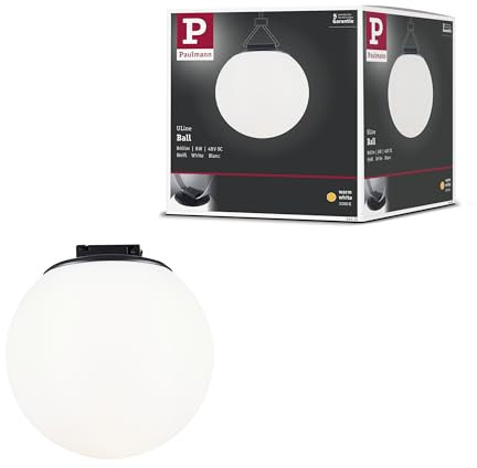 Paulmann 94616 ULine LED Pendel Ball 795lm 8W 150mm 3000K Schwarz