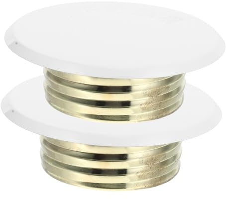 VILLCASE 2Pcs Concealed Fire Sprinkler Head Covers Plate Sleek Ceiling Cap for Enhanced Fire Safety Convenient Replacement and Discreet Design for Fire Sprinkler Systems