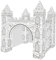 1Satz Papier Schloss Färbung Puzzle Kreatives DIY Bastelset für Umweltfreundliches Material Abnehmbar Tolles für Ersten