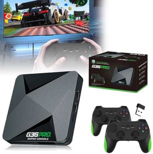 Console De Jeux Rétro Retrowave G11 Pro 4K avec Plus De 120 000 Jeux, Connexion HDMI, Deux Manettes sans Fil Et Fonction Plug and Play.,Black/B-256G/120000 Games