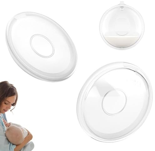 2 Pcs Coupelle recueil lait maternel,coquille allaitement,coque allaitement,Sans BPA Plus de Lait Gaspillé ou de Coussinets d'allaitement Gaspillés