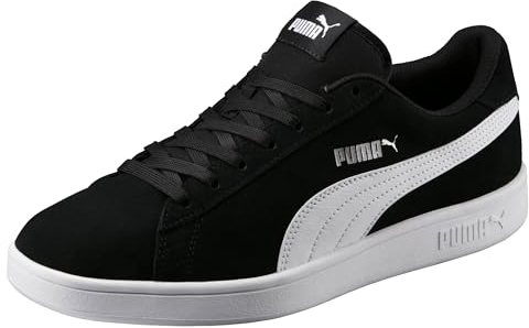 PUMA Smash V2, Scarpe da trail running Unisex - Adulto, Nero Puma Black Puma White Puma Silver, 36 EU