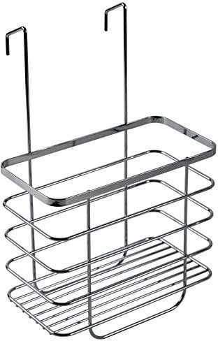 Croydex Large Shower Caddy Hanging Storage - Hook Over Door Screen with No Drilling Required, Space Saving Bathroom Storage Solution, Rust Free, ‎13 x 25 x 37.3 cm