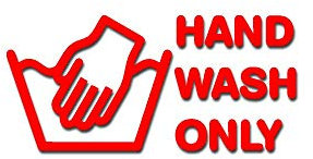 Aufkleber Hand wash only Tuning Racing Car Humor 10x5cm #A4770