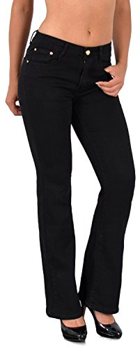 ESRA Bootcut Jeans Damen High Waist Wide Leg Jeans Damen Stretch