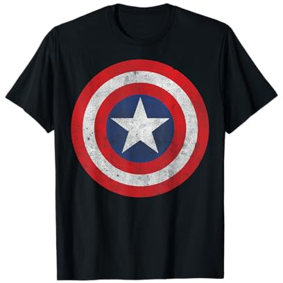 Marvel Captain America Classic Shield Graphic T-Shirt