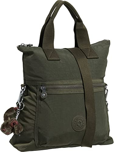 Kipling Eleva Große Handtasche, Grünmoos, 12.25L X 13H X 4.75D