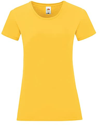 Fruit of the Loom Women's T-Shirt, Yellow, XL