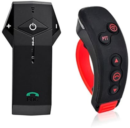 EuroFone Colo-RC Motorradhelm Gegensprechanlage, Motorradhelm Kommunikationssystem 1000M IP65 Wasserdicht DSP&CVC Geräuschunterdrückung FM