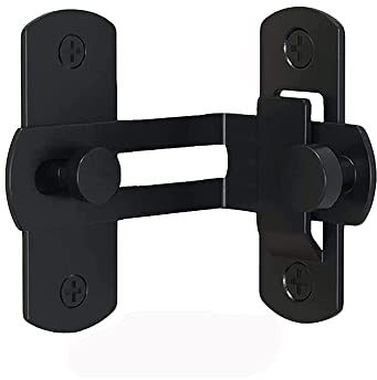 KAFENDA Serrure de porte de grange Loquet de porte à angle droit à 90 degrés Serrures et loquets de porte coulissante