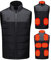 joyvio Gilet chauffant pour hommes et femmes, charge USB, chauffe-corps électrique, veste chauffante, manteau ajusté avec 9 zones de chauffage pour les vêtements de travail en plein air