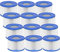 Vickmons Typ VI Whirlpool-Filterkartusche kompatibel mit Bestway, Lay-Z-Spa, Coleman SaluSpa 90352E, 58323E, 58323 Schwimmbadpumpe, 12 Stück