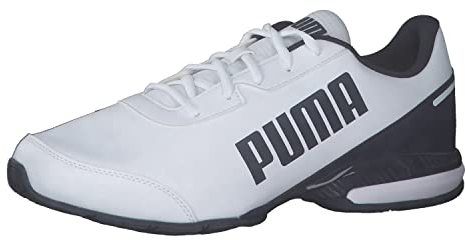 PUMA Unisex Equate Sl Chaussures de course sur route, Puma White Peacoat, 47 EU