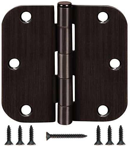 KIW Residential Oil Rubbed Bronze Door Hinges 3.5 Inch X 3 1/2 5/8