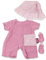 Götz 3403331 Babykombi Sommer - Puppenbekleidung Gr. S - 4-teiliges Bekleidungs- und Zubehörset für Babypuppen von 30 - 33 cm